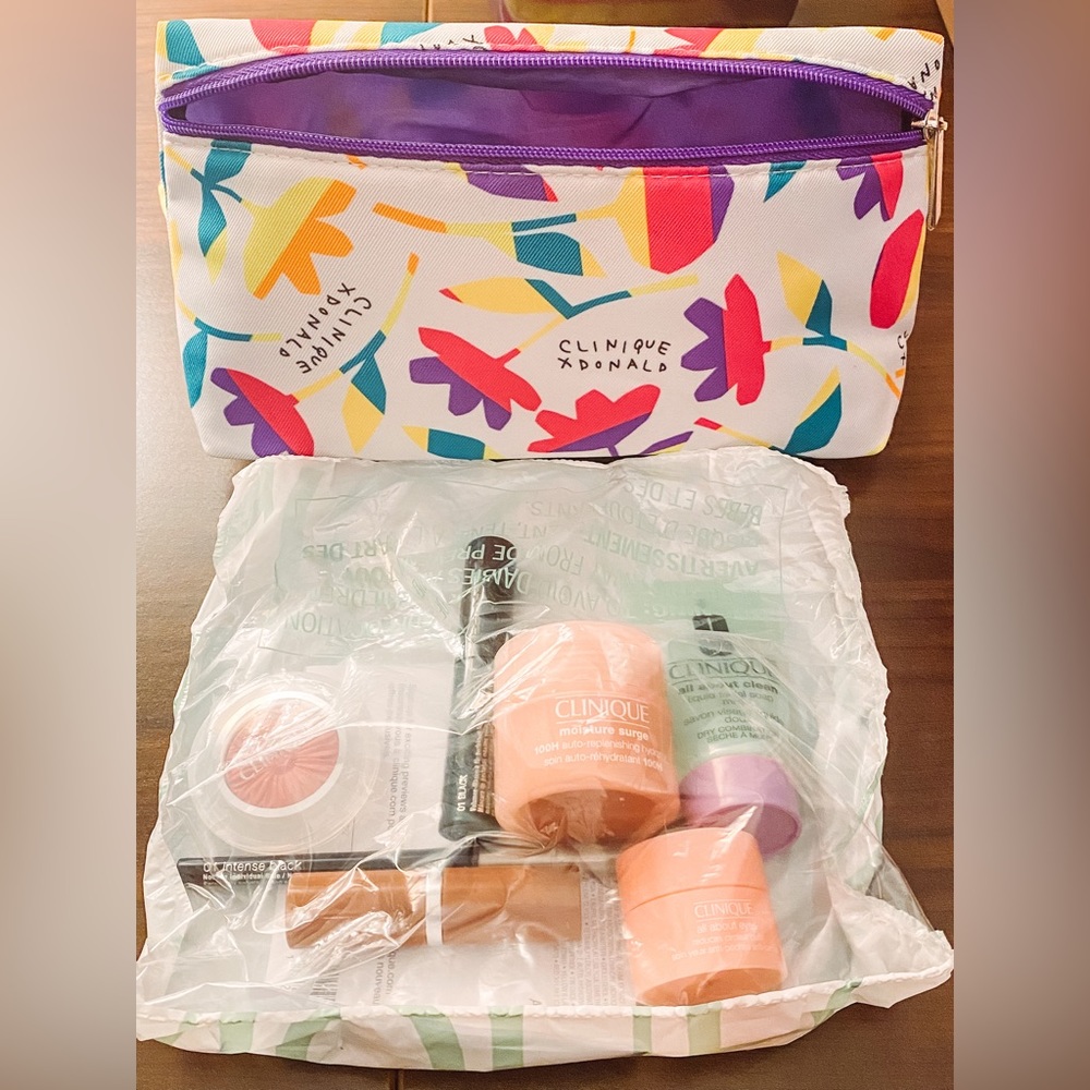 Clinique Makeup Bag with Unopened Samples